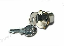 Bezpečnostní odblokovací klíč, s cylindrickým zámkem a DIN vložkou