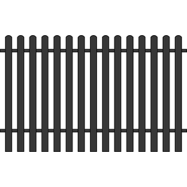 Kovaný plot tyčkový 